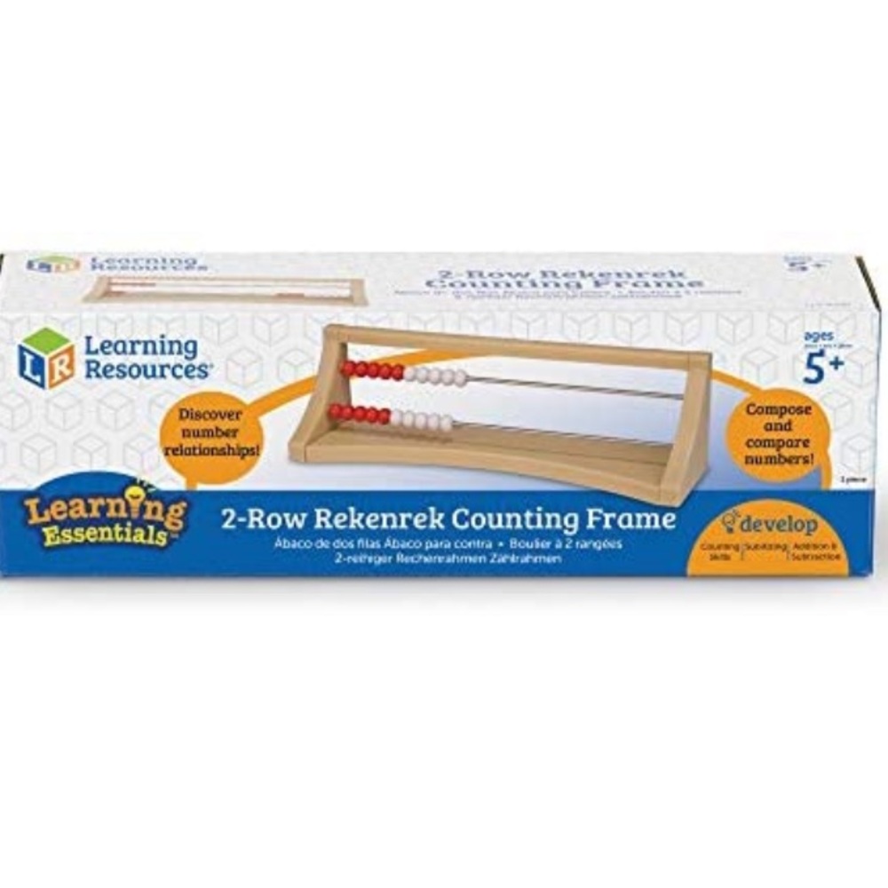 Learning Resources 2-Row Rekenrek Counting Frame